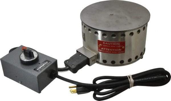 WAAGE - 5" High, 115 Volt Hot Plate - 100 to 1000°F, 1 Burner, 1250 Watt, 8" Diam, 11 Amps - USA Tool & Supply