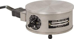 WAAGE - 4" High, 115 Volt Hot Plate - 150 to 550°F, 1 Burner, 600 Watt, 6" Diam, 6 Amps - USA Tool & Supply