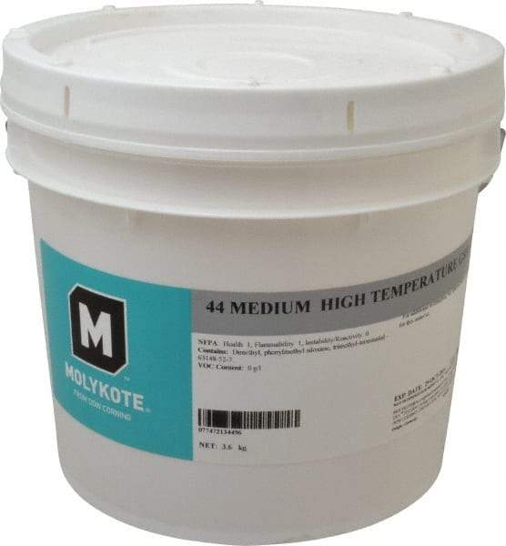 Dow Corning - 8 Lb Can Lithium High Temperature Grease - White, High Temperature, 400°F Max Temp, NLGIG 2, - USA Tool & Supply