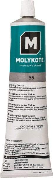 Dow Corning - 5.3 oz Tube Silicone General Purpose Grease - White, 347°F Max Temp, NLGIG 2, - USA Tool & Supply