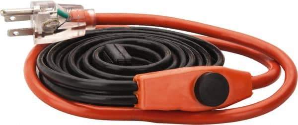 EasyHeat - 6' Long, Preassembled, Fixed Length, Fixed Wattage, Protection Heat Cable - 120 Input Volts, 42 Watts - USA Tool & Supply