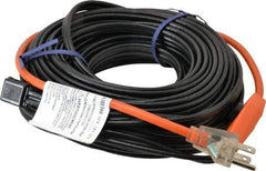 EasyHeat - 60' Long, Preassembled, Fixed Length, Fixed Wattage, Protection Heat Cable - 120 Input Volts, 420 Watts - USA Tool & Supply