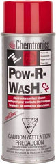 Chemtronics - 12 Ounce Aerosol Contact Cleaner - 31 kV Dielectric Strength, Nonflammable, Plastic Safe - USA Tool & Supply