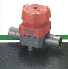 Simtech - 3/4" Pipe, 150 Max psi, Diaphragm Valve - Spigot End Connection, PVC, EPDM Seal - USA Tool & Supply