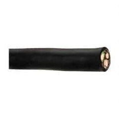 Made in USA - 250', 8/3 Gauge/Conductors, Black, Green & White Indoor & Outdoor Replacement Cord - 0 Receptacles, 40 Amps, 600 Volts, UL SOOW - USA Tool & Supply
