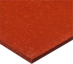 Value Collection - 12" Long, 12" Wide, Silicone Foam Rubber Foam Sheet - 50 to 70 Durometer, Red, -100 to 500°F, 90 psi Tensile Strength, Adhesive Backing - USA Tool & Supply