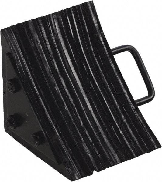 Vestil - 7-1/2" Wide x 8" High x 8" Deep, Rubber Wheel Chock - USA Tool & Supply