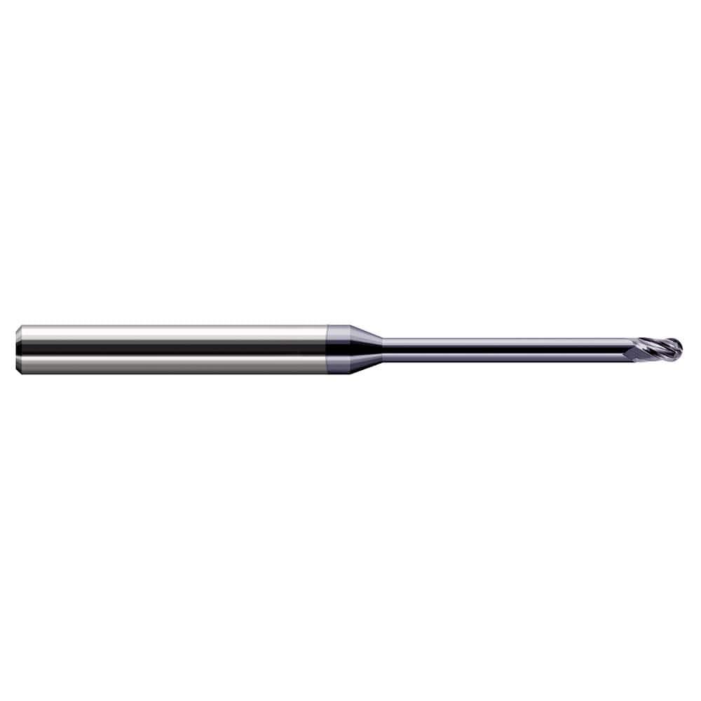 Harvey Tool - Ball End Mills; Mill Diameter (Inch): 5/32 ; Mill Diameter (Decimal Inch): 0.1562 ; Number of Flutes: 3 ; Length of Cut (Inch): 15/64 ; Length of Cut (Decimal Inch): 0.2340 ; Material: Solid Carbide - Exact Industrial Supply