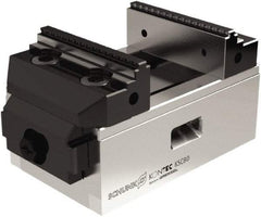 Schunk - 80mm Jaw Width, 130mm Max Jaw Opening, 28mm Throat Depth, Manual Precision Self Centering Vise - USA Tool & Supply