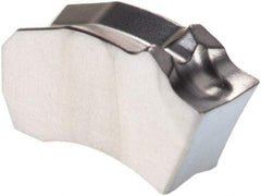 Walter - 4SX CF5 Grade WSM33S, 4mm Cutting Width Carbide Grooving Insert - 50mm Max Depth of Cut, Neutral, 0.2mm Corner Radius, Al2O3/TiN Finish - USA Tool & Supply