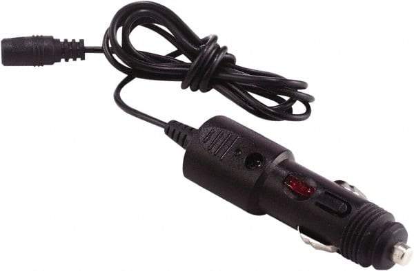 Ergodyne - 12 VDC Power Adapter for Heated Jacket - 4.92' Long, Black, Plastic - USA Tool & Supply