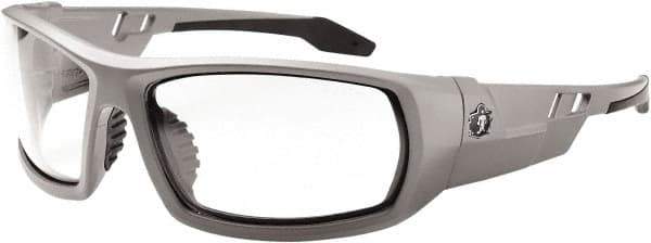 Ergodyne - Clear Lenses, Framed Safety Glasses - Uncoated Lenses, Size Universal, Wrap Around - USA Tool & Supply