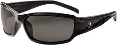 Ergodyne - Smoke Lenses, Framed Safety Glasses - Uncoated Lenses, Size Universal, Wrap Around - USA Tool & Supply