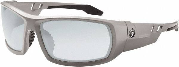 Ergodyne - Indoor/Outdoor Lenses, Framed Safety Glasses - Uncoated Lenses, Size Universal, Wrap Around - USA Tool & Supply