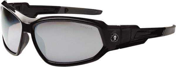 Ergodyne - Silver Lenses, Framed Safety Glasses - Uncoated Lenses, Size Universal, Wrap Around - USA Tool & Supply