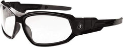 Ergodyne - Clear Lenses, Framed Safety Glasses - Anti-Fog, Size Universal, Wrap Around - USA Tool & Supply