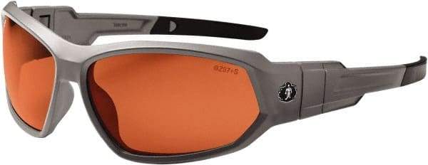 Ergodyne - Copper Lenses, Framed Polarized Glasses - Uncoated Lenses, Size Universal, Wrap Around - USA Tool & Supply