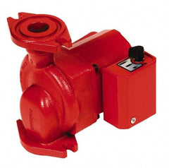 Bell & Gossett - 0.068 hp, 1 Phase, Cast Iron Housing, Noryl Impeller, Inline Circulator Pump - 115/230V Volt, 60 Hz Hz, 125 Max psi, 120V Motor - USA Tool & Supply