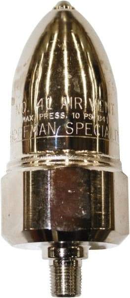 Hoffman Speciality - 1/4" Pipe Convector Steam Vent Air Vent - 6 Max psi, MNPT End Connection - USA Tool & Supply