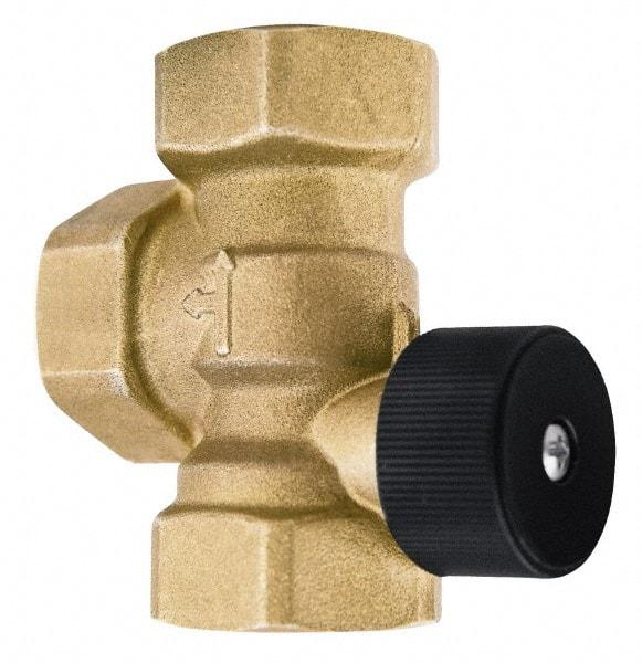 Bell & Gossett - 3/4" Pipe, Brass Manually Operated Plumbing Valve - Buna Seal, FNPT - USA Tool & Supply