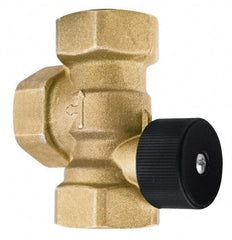 Bell & Gossett - 3/4" Pipe, Brass Manually Operated Plumbing Valve - Buna Seal, FNPT - USA Tool & Supply