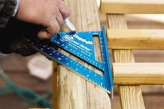 Empire Level - 7" Blade Length x 7" Base Length, Aluminum Rafter Square - 1/8" Graduation - USA Tool & Supply