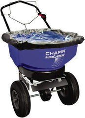 Chapin - 80 Lb Powder Coated Steel Walk Behind Broadcast Landscape Spreader - 12" Pneumatic Wheels - USA Tool & Supply