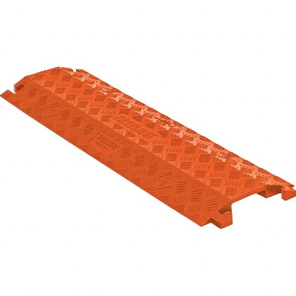 Checkers - On Floor Cable Covers Cover Material: Polyurethane Number of Channels: 1 - USA Tool & Supply