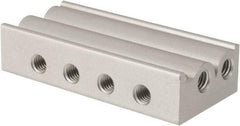 ARO/Ingersoll-Rand - M5 1 Station Solenoid Valve Manifold - Use with 3-Way Sierra TN Series 10mm Miniature Manifold Valves - USA Tool & Supply