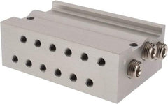 ARO/Ingersoll-Rand - 10-32 8 Station Solenoid Valve Manifold - Use with 4-Way Sierra TN Series 10mm Miniature Manifold Valves - USA Tool & Supply
