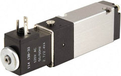 ARO/Ingersoll-Rand - 1/8" Inlet x 1/8" Outlet, Solenoid Actuator, Spring Return, 2 Position, Body Ported Solenoid Air Valve - 24 VDC Input, 0.7 CV, 4 Way, 115 psi, 122° Max Temp - USA Tool & Supply