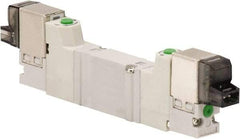ARO/Ingersoll-Rand - Solenoid Actuator, Solenoid Return, 2 Position, Body Ported Solenoid Air Valve - 12 VDC Input, 0.2 CV, 4 Way, 100 psi, 122° Max Temp, 44° Min Temp - USA Tool & Supply