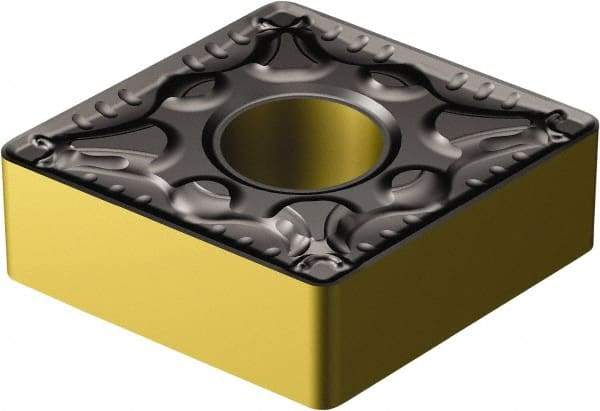 Sandvik Coromant - CNMG432 PM Grade 4335 Carbide Turning Insert - TiCN/AI2O3/TiN Finish, 80° Diamond, 1/2" Inscr Circle, 3/16" Thick, 1/32" Corner Radius - USA Tool & Supply