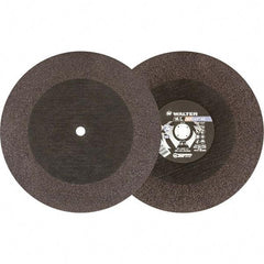 WALTER Surface Technologies - 18" 24 Grit Aluminum Oxide Cutoff Wheel - 3/16" Thick, 1" Arbor, 3,400 Max RPM, Use with Stationary Tools - USA Tool & Supply