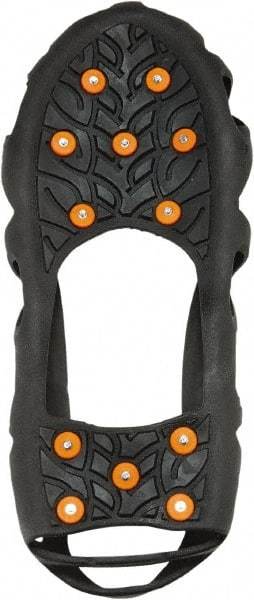 Ergodyne - Size XL, (Women's Size XL) Strap-On Cleat - Steel Studs Traction, Black - USA Tool & Supply