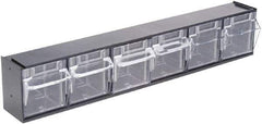 Deflect-o - Black/Clear Covered Modular - Plastic - USA Tool & Supply