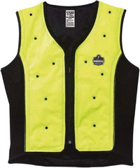 Ergodyne - Size XL, Lime Cooling Vest - 44 to 47" Chest, Zipper Front, Polyester - USA Tool & Supply