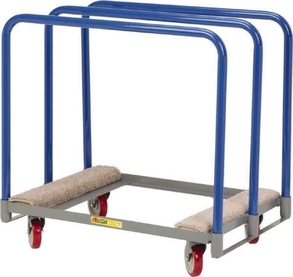 Little Giant - 1,000 Lb Capacity Steel Panel Truck - Steel Deck, 24" OAW, 36" Platform Length, Polyurethane Casters - USA Tool & Supply