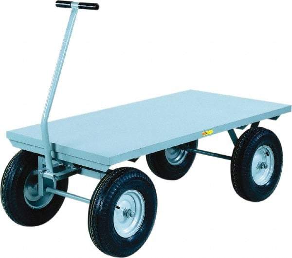 Little Giant - 3,000 Lb Capacity Steel Wagon Truck - Steel Deck, 24" OAW, 0" Platform Length - USA Tool & Supply