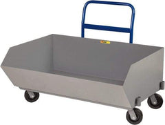 Little Giant - 2,000 Lb Load Capacity, 9.7 Cu Ft, Steel Low Profile - 38" Wide x 54" Long x 24" High, Gray - USA Tool & Supply