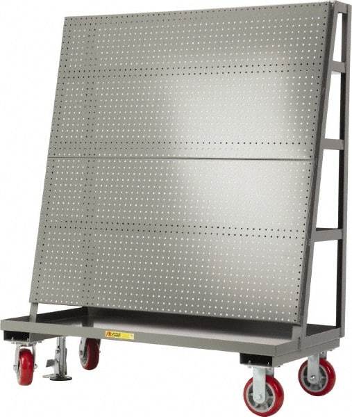 Little Giant - 36" Wide x 60" High x 24" Deep, Pegboard A-Frame with Back Shelf Storage - 2,000 Lb Capacity - USA Tool & Supply