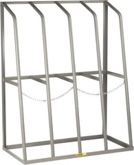 Little Giant - 4 Bay, 1,500 Lb Capacity, Gray Vertical Bar Storage Rack - 48" Wide x 60" High x 24" Deep - USA Tool & Supply