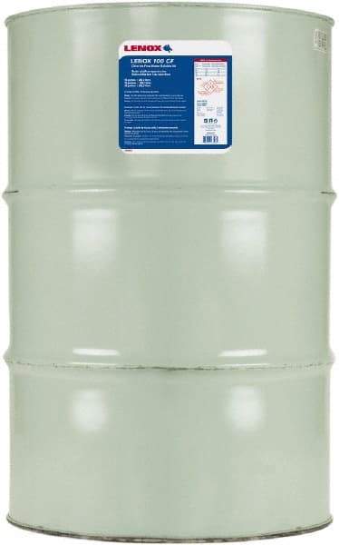 Lenox - CF 100, 55 Gal Drum Cutting & Sawing Fluid - Water Soluble, For Drilling, Grinding, Milling, Tapping - USA Tool & Supply