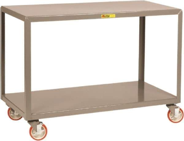 Little Giant - Mobile Table - Steel, Gray, 32" Long x 18" Deep x 34" High - USA Tool & Supply