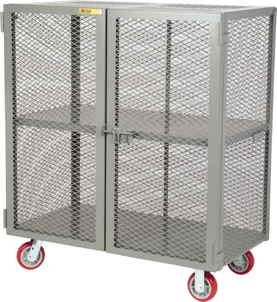 Little Giant - 2 Door, 2 Tier, Mobile Storage Locker - USA Tool & Supply