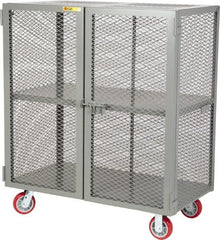 Little Giant - 2 Door, 2 Tier, Mobile Storage Locker - USA Tool & Supply