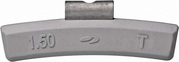 Value Collection - 0.75 oz TPS Wheel Weight - Gray, Plastic/Steel, For Use with Automotive & Light Trucks - USA Tool & Supply