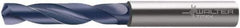 Walter-Titex - 15.5mm 140° Spiral Flute Solid Carbide Screw Machine Drill Bit - TiAlN Finish, Right Hand Cut, 1.83" Flute Length, 5" OAL, Special Type Point, Straight Shank - USA Tool & Supply