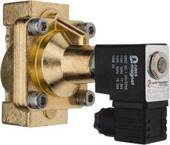 PRO-SOURCE - 3/4", 2/2 Way Steam Series Stacking Solenoid Valve - 110 VAC, 12 CV Rate, 4.98" High x 3.94" Long - USA Tool & Supply
