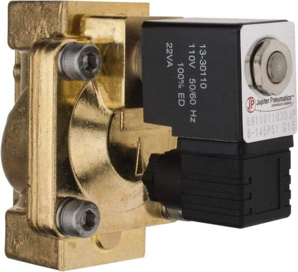 PRO-SOURCE - 1", 2/2 Way Stacking Solenoid Valve - 110 VAC, 12 CV Rate, 4.98" High x 3.78" Long - USA Tool & Supply